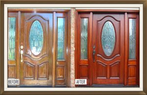 BEFORE AFTER - Door Refinishing